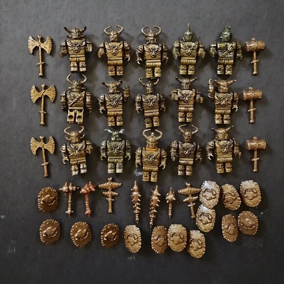 Mega Bloks Dragons Krystal Wars Mini Figures Knights, Orc LOT - Picture 1 of 4